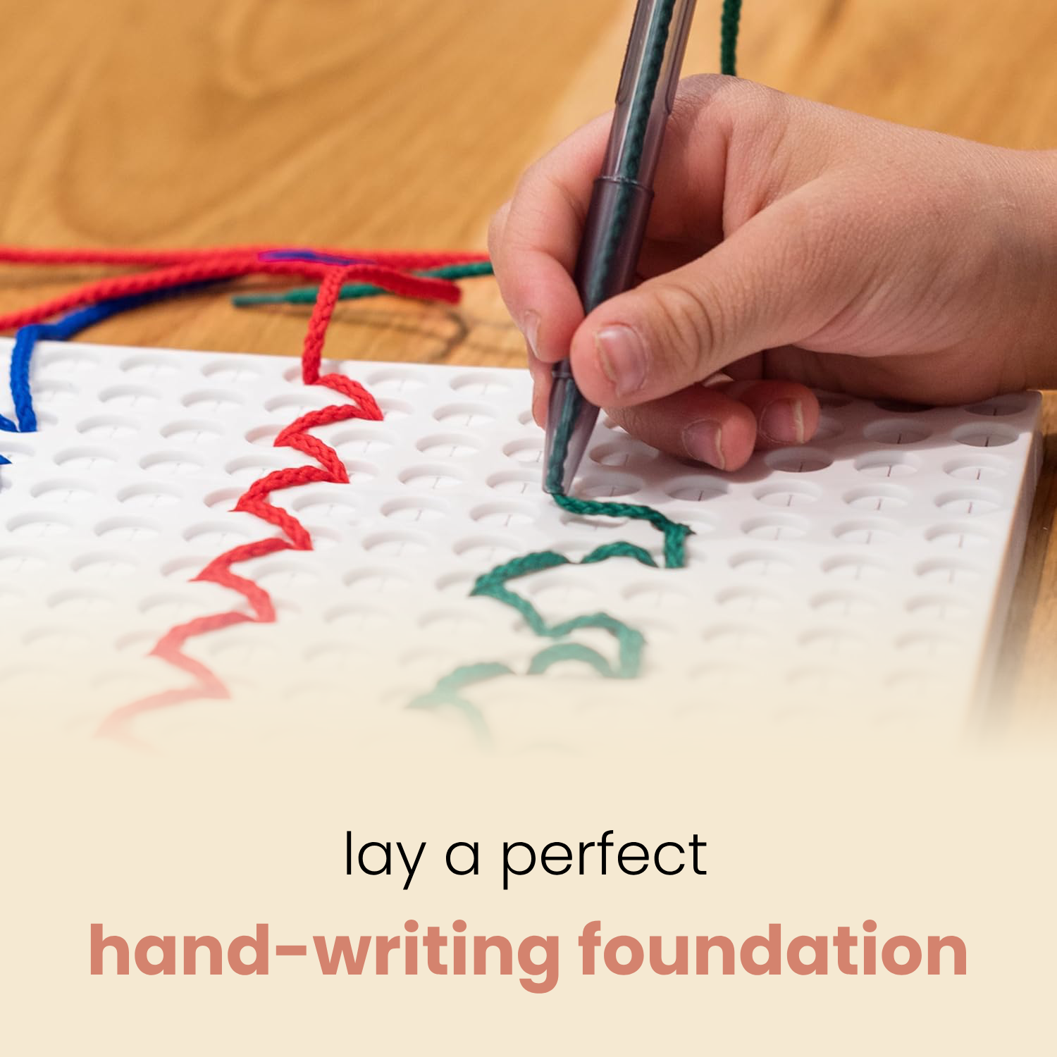 Stitch & Learn threading board for kids – Embroom